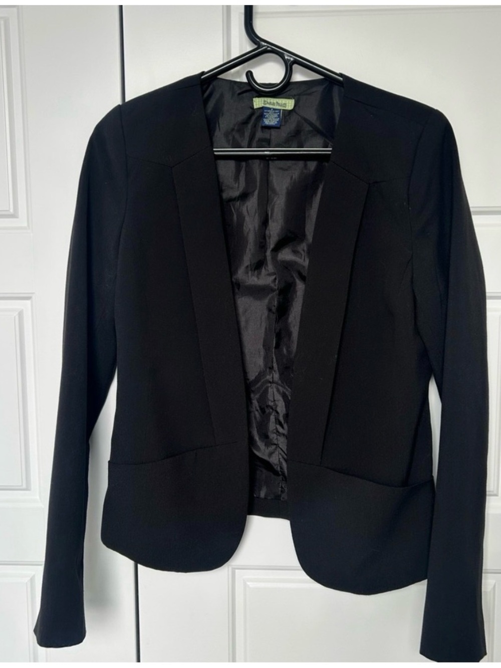 Nordstrom Free Hug Black Open-Front Blazer